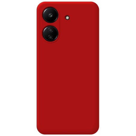 Funda Silicona Líquida Ultra Suave para Xiaomi Poco C65 color Roja