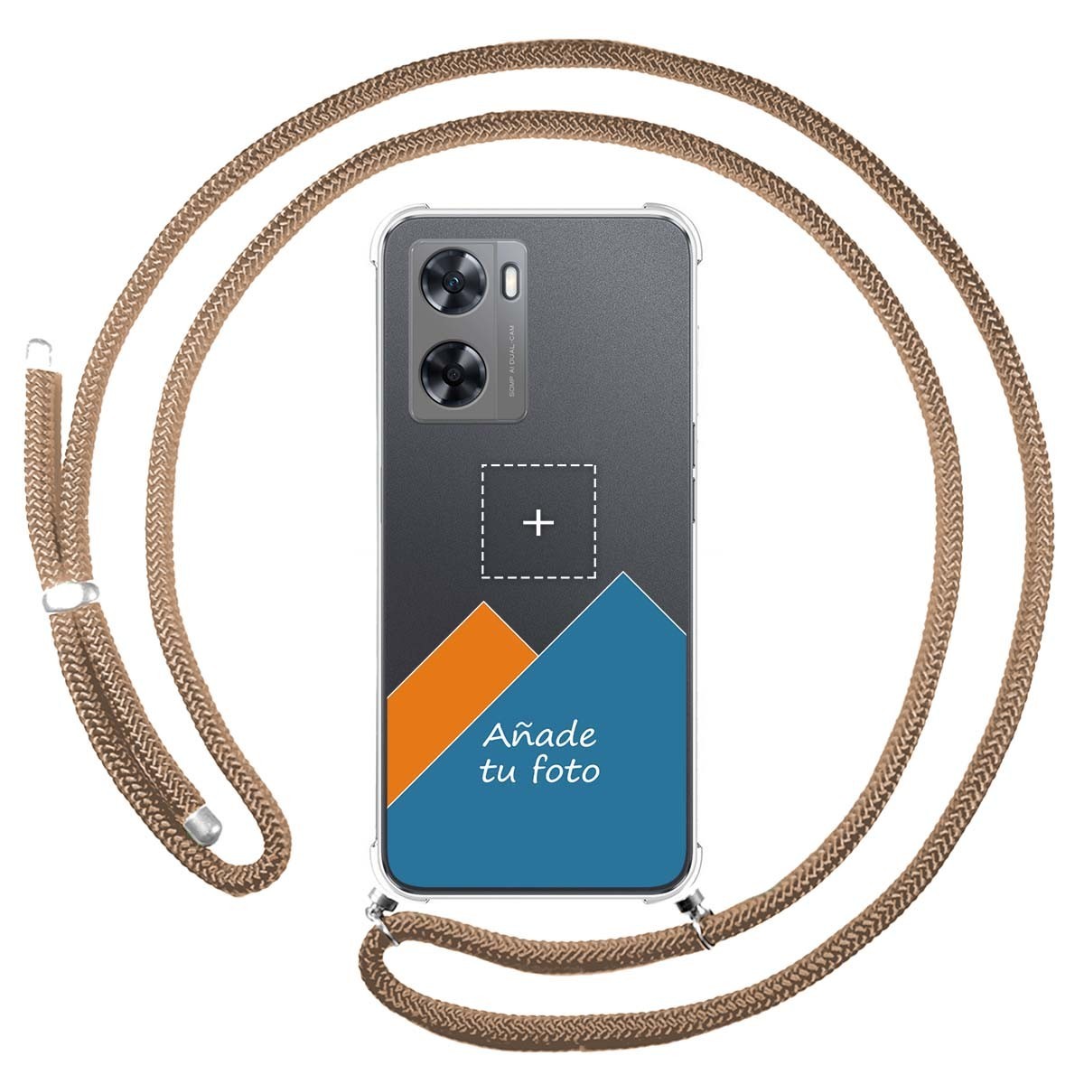 Personaliza tu Funda Colgante Transparente para Oneplus Nord N20 SE con Cordon Camel Dibujo Personalizada