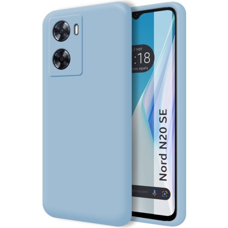 Funda Silicona Líquida Ultra Suave para Oneplus Nord N20 SE Color Azul