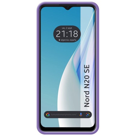 Funda Silicona Líquida Ultra Suave para Oneplus Nord N20 SE Color Morada
