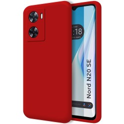 Funda Silicona Líquida Ultra Suave para Oneplus Nord N20 SE Color Roja