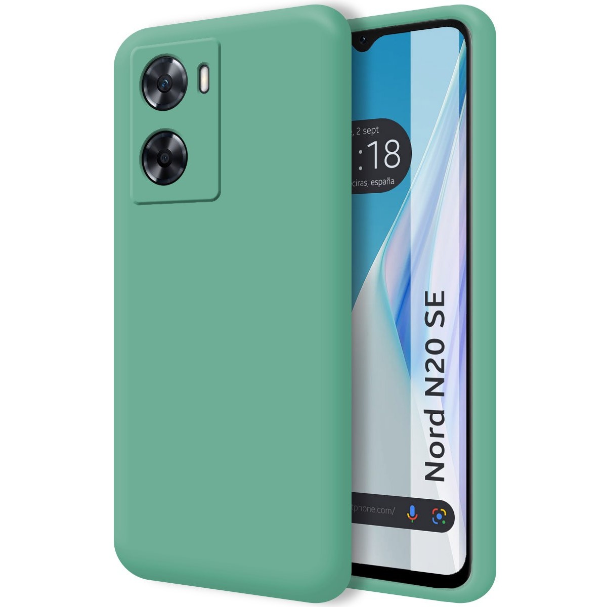 Funda Silicona Líquida Ultra Suave para Oneplus Nord N20 SE Color Verde