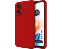 Funda Silicona Líquida Ultra Suave para Oppo A38 4G color Roja
