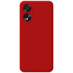 Funda Silicona Líquida Ultra Suave para Oppo A38 4G color Roja 2