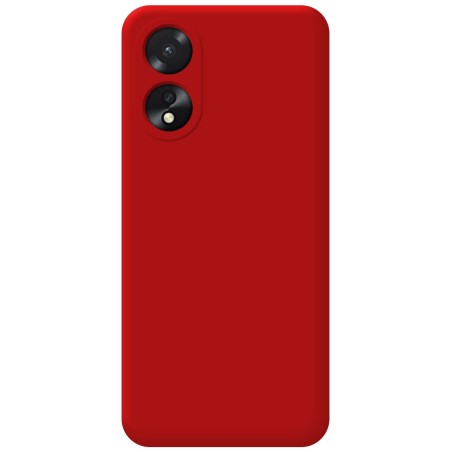 Funda Silicona Líquida Ultra Suave para Oppo A38 4G color Roja