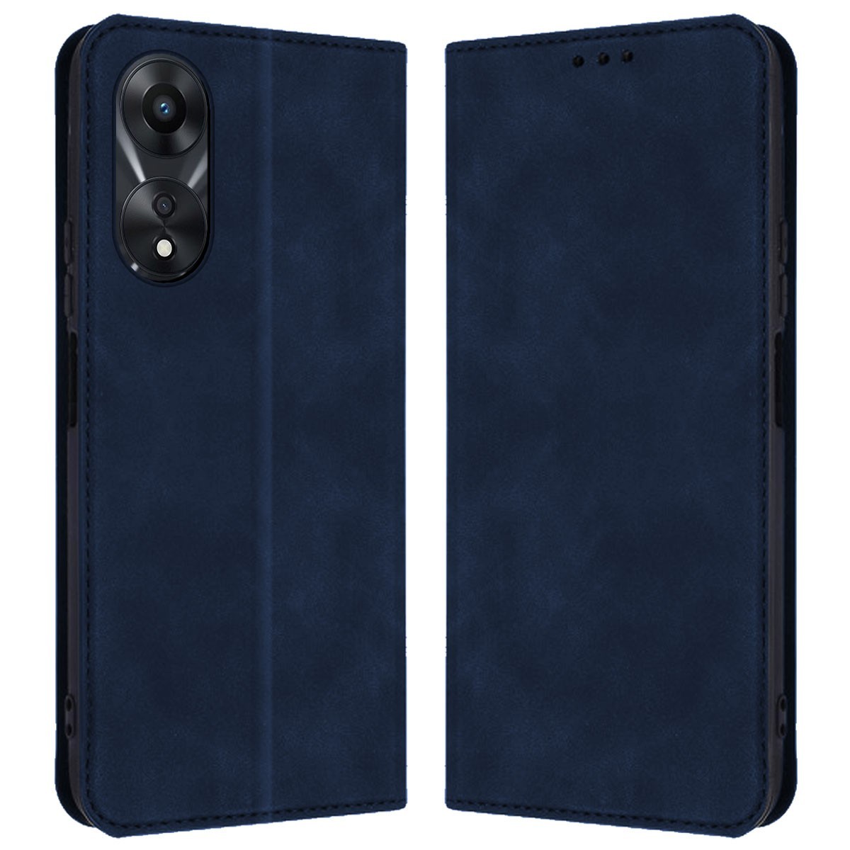 Funda libro de Polipiel con tarjetero para Oppo A78 5G color Azul