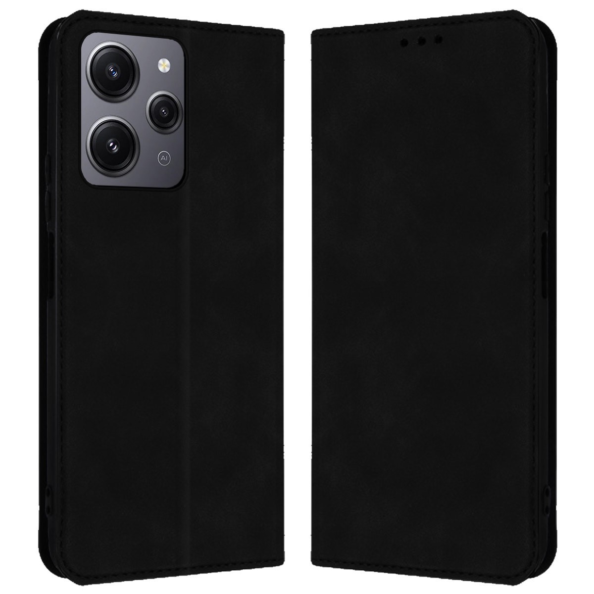 Funda libro de Polipiel con tarjetero para Xiaomi Redmi 12C color Negra
