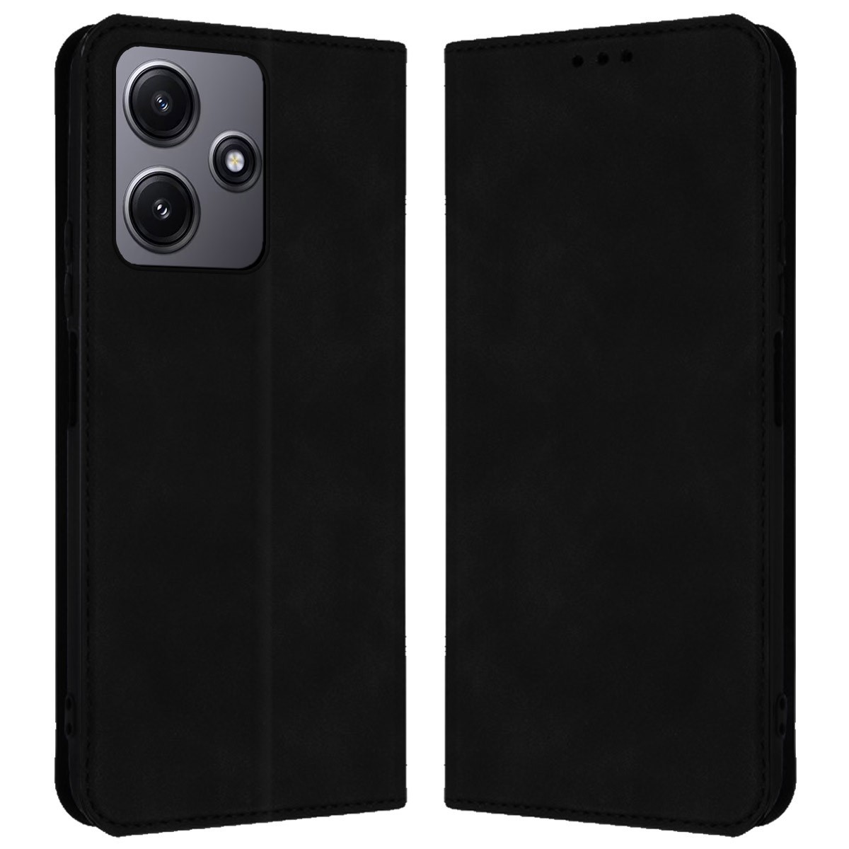 Funda libro de Polipiel con tarjetero para Xiaomi Redmi 12 5G color Negra