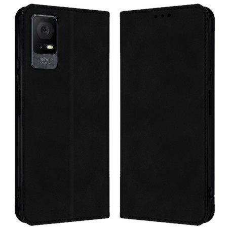 Funda libro de Polipiel con tarjetero para TCL 406 color Negra