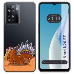 Funda Silicona Transparente para Oneplus Nord N20 SE diseño Bufalo Dibujos