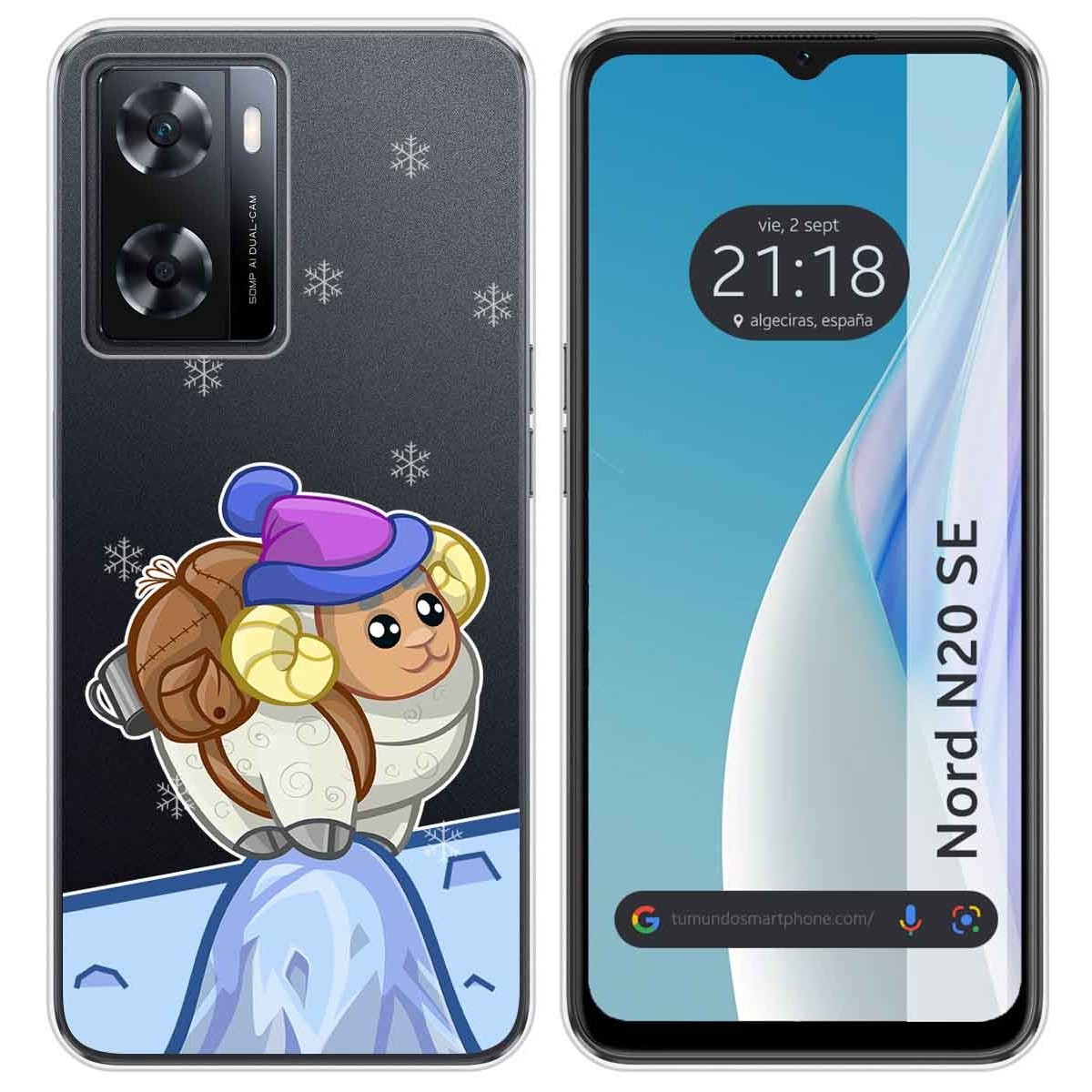 Funda Silicona Transparente para Oneplus Nord N20 SE diseño Cabra Dibujos