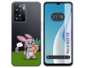 Funda Silicona Transparente para Oneplus Nord N20 SE diseño Conejo Dibujos