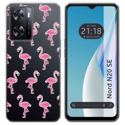 Funda Silicona Transparente para Oneplus Nord N20 SE diseño Flamenco Dibujos