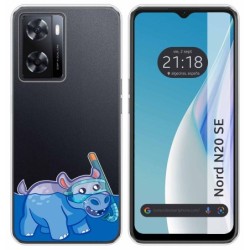 Funda Silicona Transparente para Oneplus Nord N20 SE diseño Hipo Dibujos