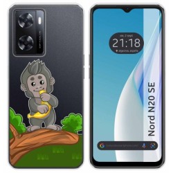 Funda Silicona Transparente para Oneplus Nord N20 SE diseño Mono Dibujos