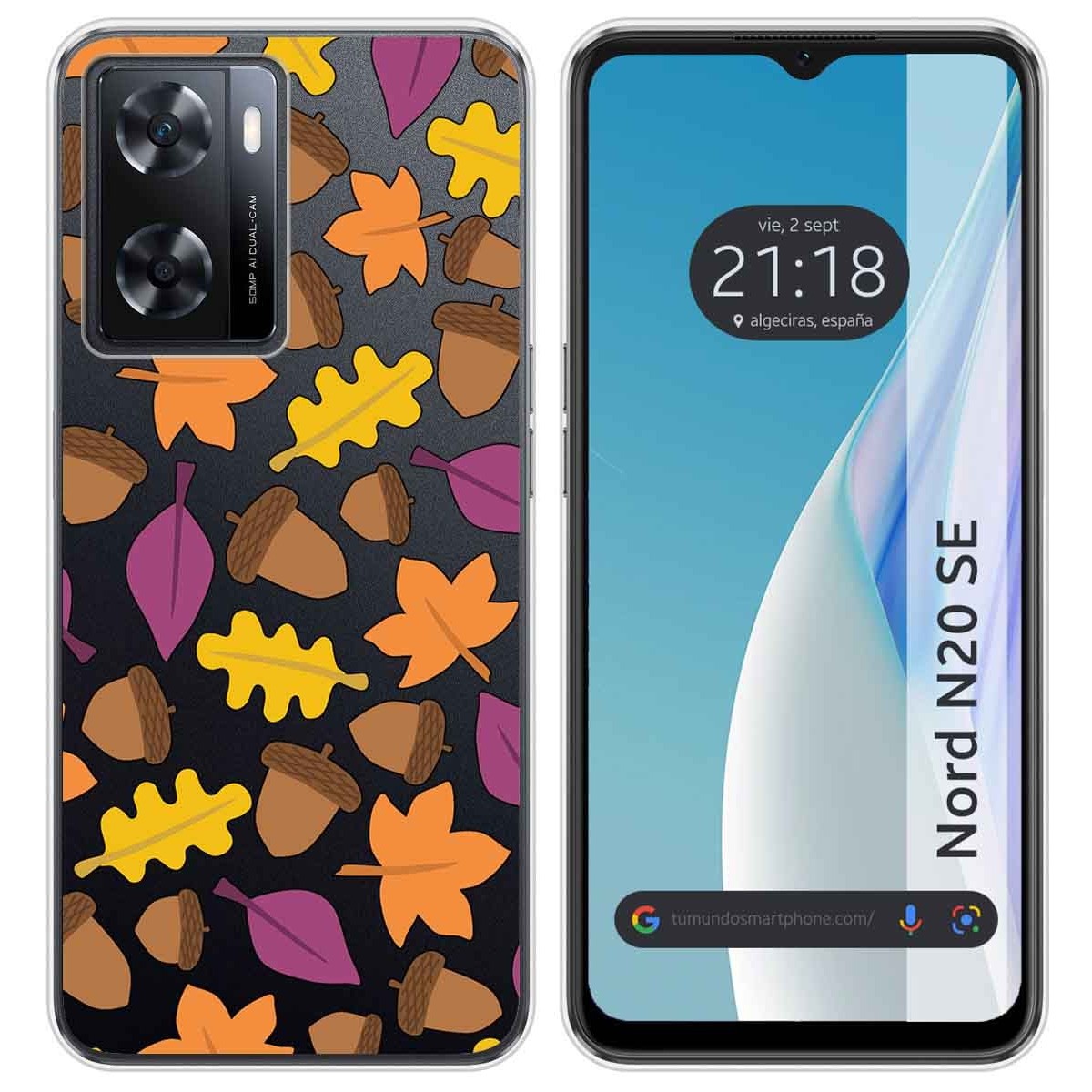 Funda Silicona Transparente para Oneplus Nord N20 SE diseño Otoño Dibujos