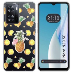 Funda Silicona Transparente para Oneplus Nord N20 SE diseño Piña Dibujos