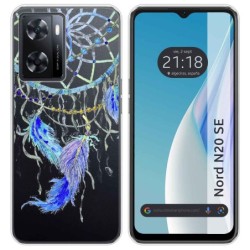 Funda Silicona Transparente para Oneplus Nord N20 SE diseño Plumas Dibujos