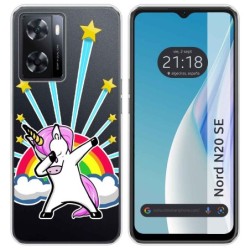 Funda Silicona Transparente para Oneplus Nord N20 SE diseño Unicornio Dibujos