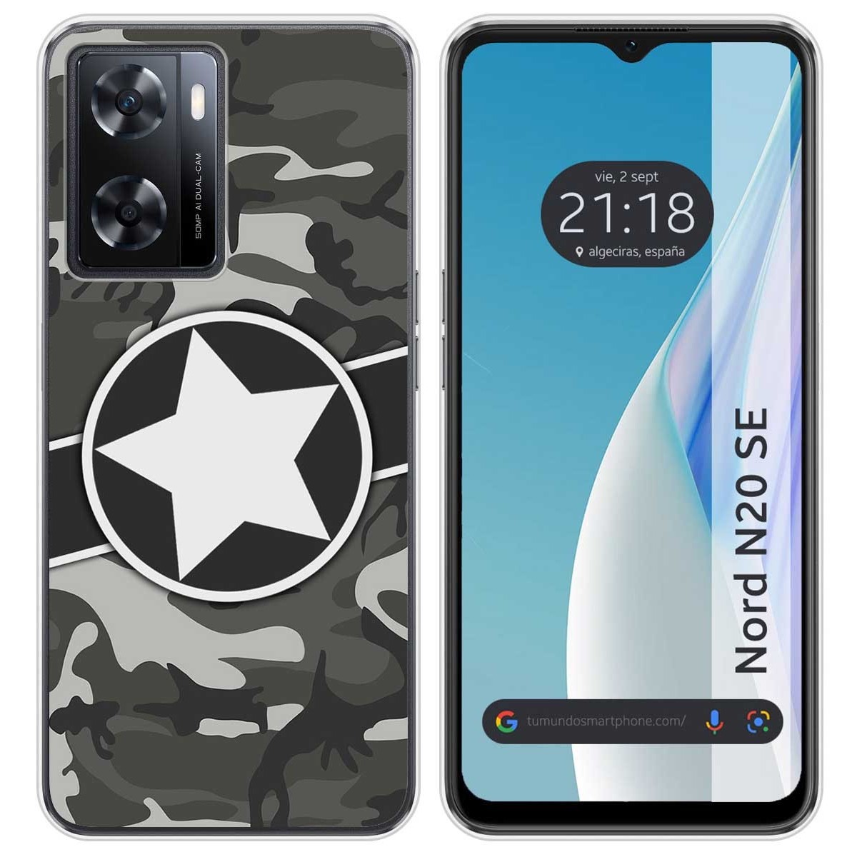 Funda Silicona para Oneplus Nord N20 SE diseño Camuflaje 02 Dibujos