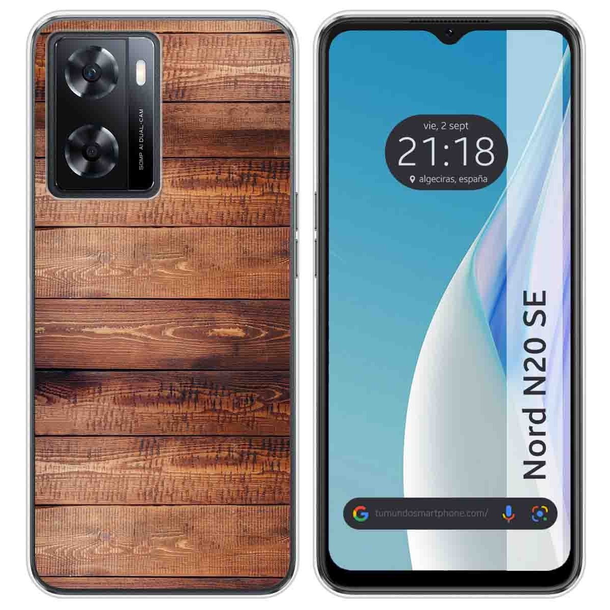 Funda Silicona para Oneplus Nord N20 SE diseño Madera 02 Dibujos