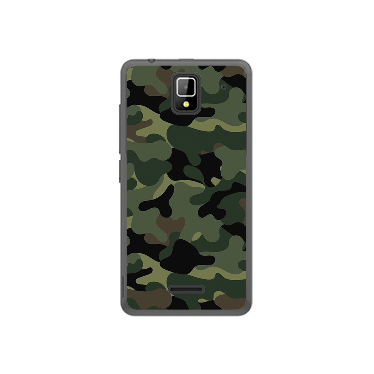 Funda Gel Tpu para Orange Rise 33 Diseño Camuflaje Dibujos