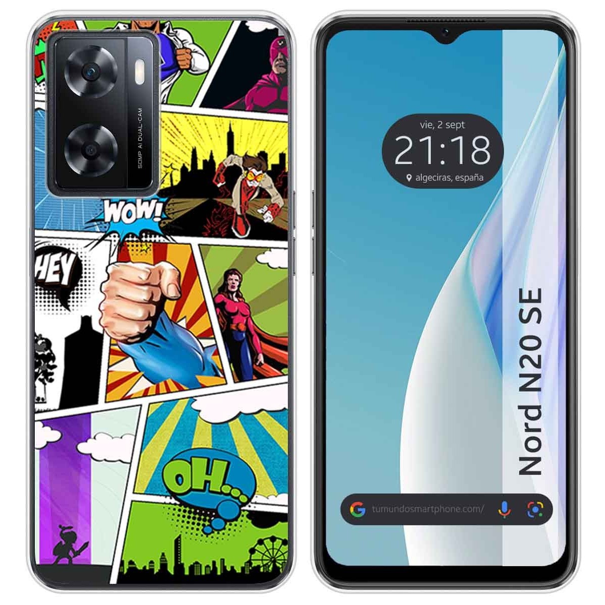 Funda Silicona para Oneplus Nord N20 SE diseño Comic Dibujos