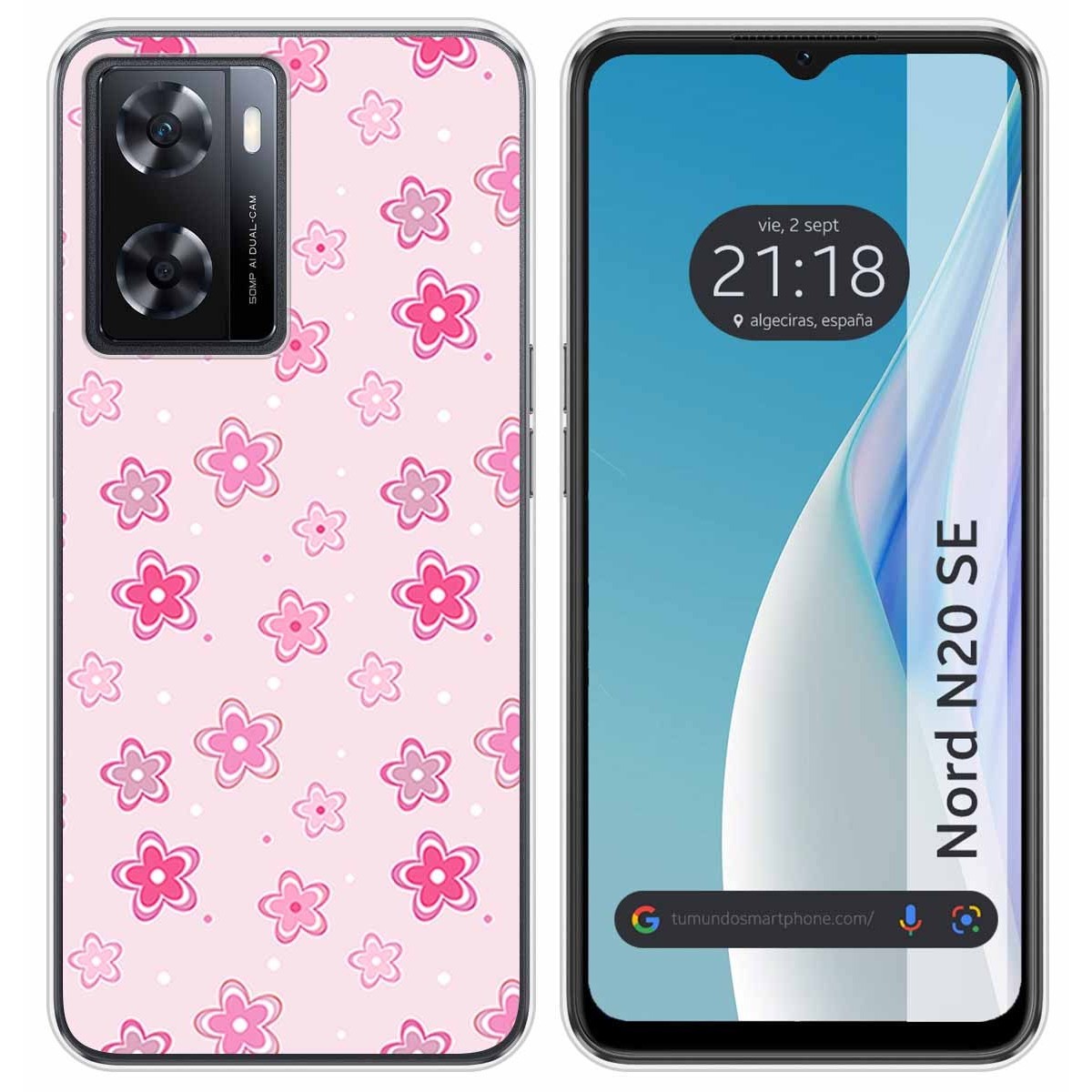 Funda Silicona para Oneplus Nord N20 SE diseño Flores Dibujos