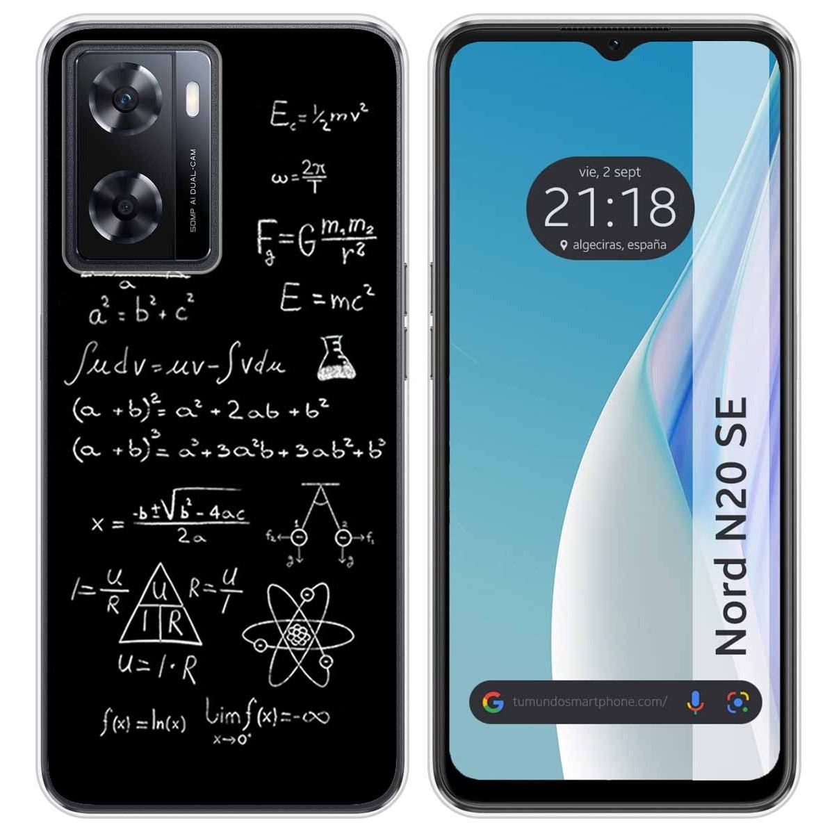 Funda Silicona para Oneplus Nord N20 SE diseño Formulas Dibujos