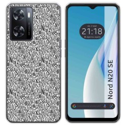 Funda Silicona para Oneplus Nord N20 SE diseño Letras Dibujos
