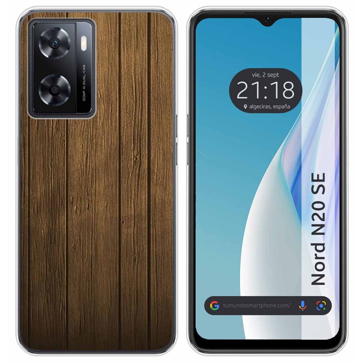 Funda Silicona para Oneplus Nord N20 SE diseño Madera Dibujos