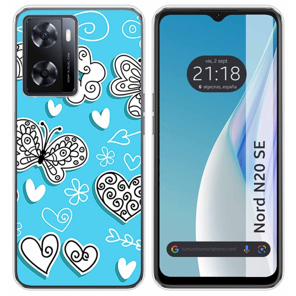 Funda Silicona para Oneplus Nord N20 SE diseño Mariposas Dibujos