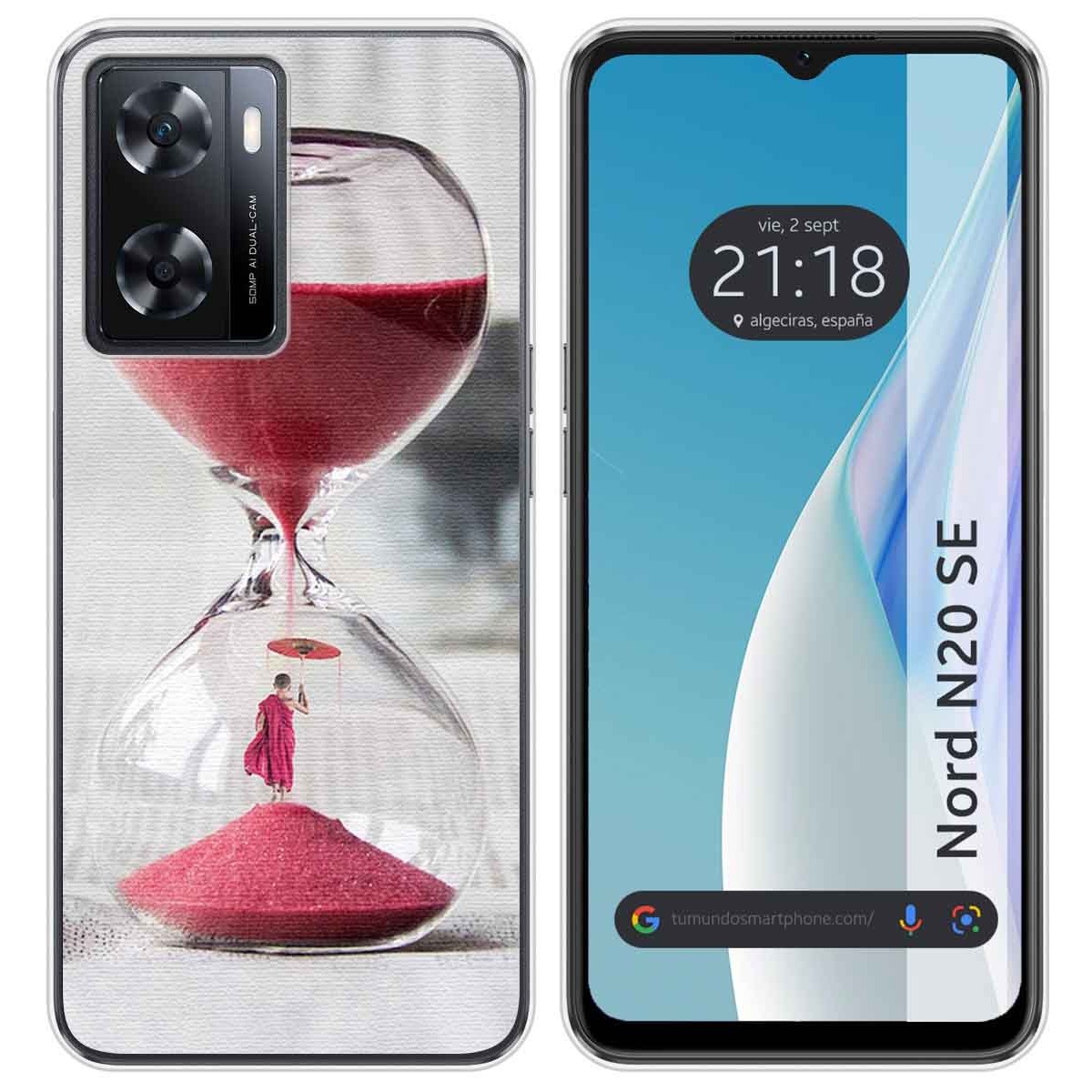 Funda Silicona para Oneplus Nord N20 SE diseño Reloj Dibujos