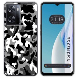 Funda Silicona para Oneplus Nord N20 SE diseño Snow Camuflaje Dibujos