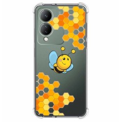 Funda Silicona Antigolpes para Vivo Y17s diseño Abeja Dibujos