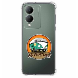 Funda Silicona Antigolpes para Vivo Y17s diseño Adventure Dibujos