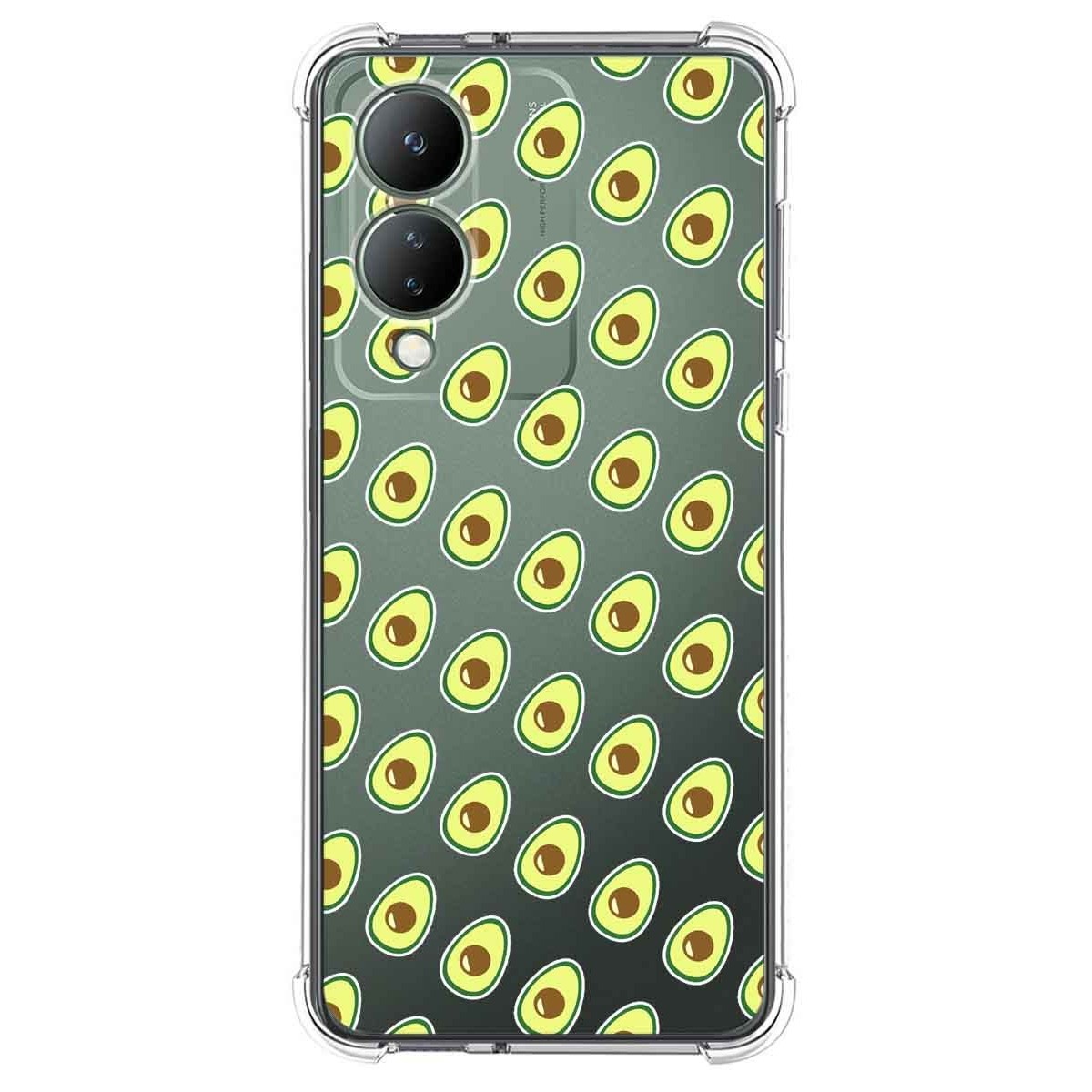 Funda Silicona Antigolpes para Vivo Y17s diseño Aguacate Dibujos