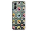 Funda Silicona Antigolpes para Vivo Y17s diseño Catrina Dibujos