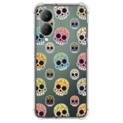 Funda Silicona Antigolpes para Vivo Y17s diseño Catrina Dibujos