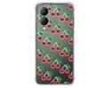 Funda Silicona Antigolpes para Vivo Y17s diseño Cerezas Dibujos