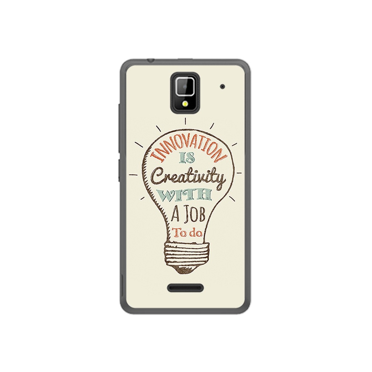 Funda Gel Tpu para Orange Rise 33 Diseño Creativity Dibujos