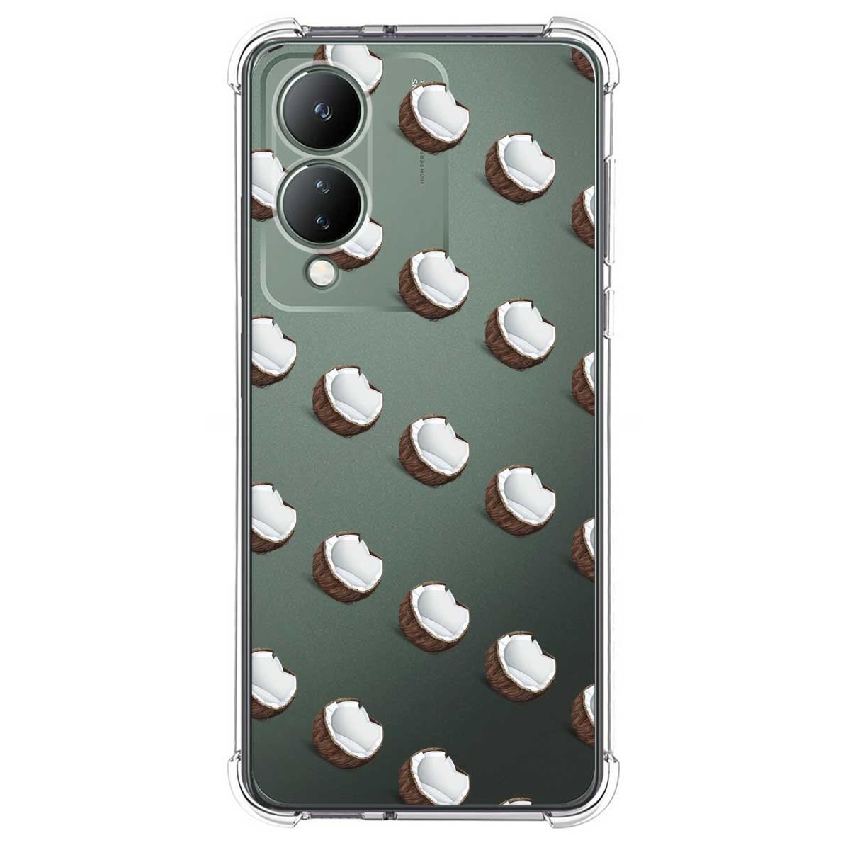 Funda Silicona Antigolpes para Vivo Y17s diseño Cocos Dibujos