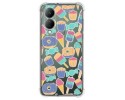 Funda Silicona Antigolpes para Vivo Y17s diseño Dulces 02 Dibujos