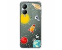 Funda Silicona Antigolpes para Vivo Y17s diseño Espacio Dibujos