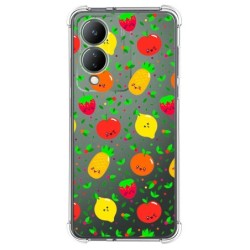 Funda Silicona Antigolpes para Vivo Y17s diseño Frutas 01 Dibujos