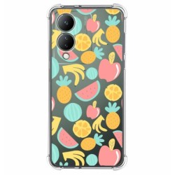 Funda Silicona Antigolpes para Vivo Y17s diseño Frutas 02 Dibujos