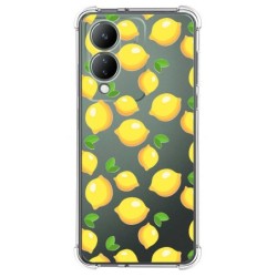 Funda Silicona Antigolpes para Vivo Y17s diseño Limones Dibujos