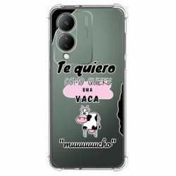 Funda Silicona Antigolpes para Vivo Y17s diseño Vaca Dibujos