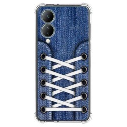 Funda Silicona Antigolpes para Vivo Y17s diseño Zapatillas 01 Dibujos