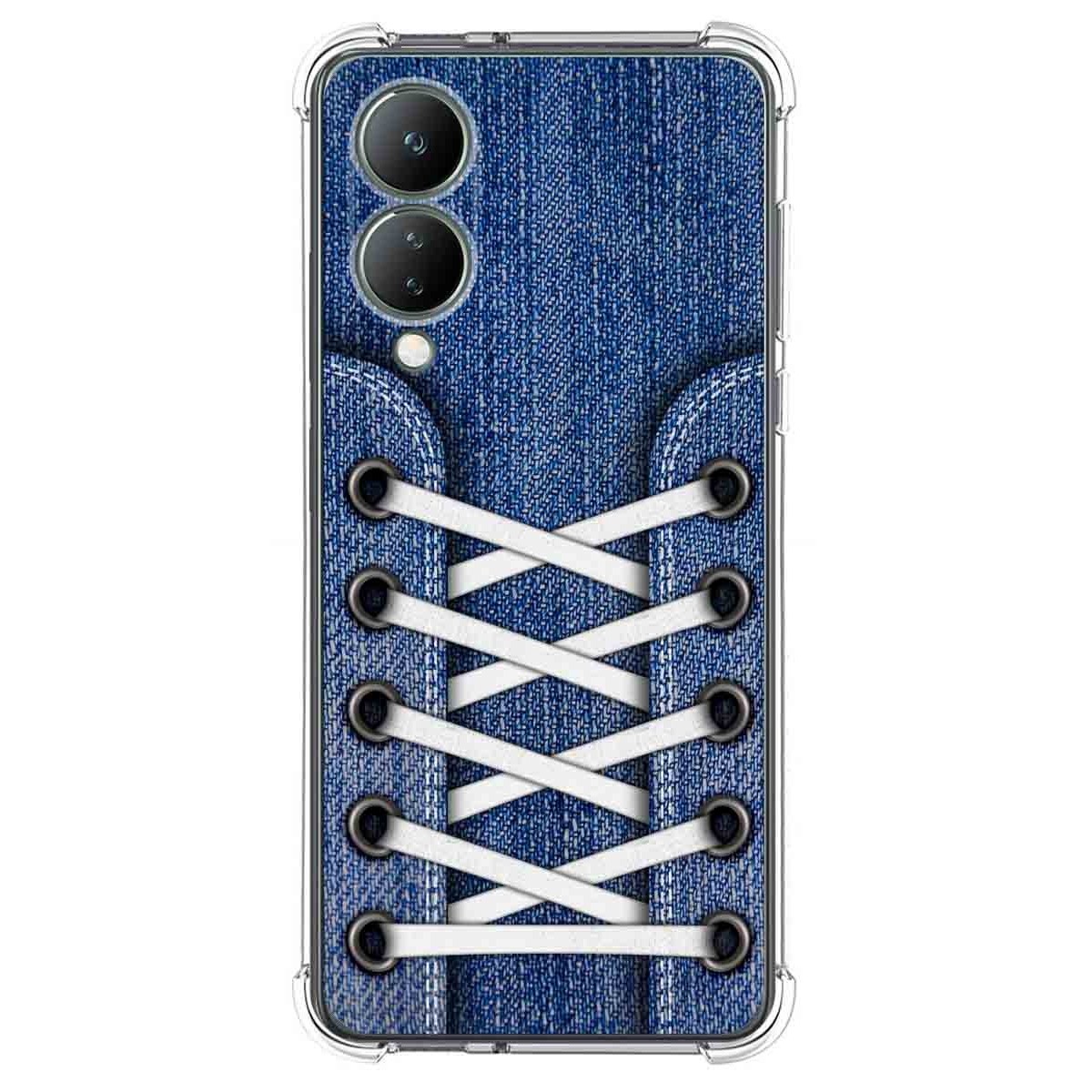 Funda Silicona Antigolpes para Vivo Y17s diseño Zapatillas 01 Dibujos